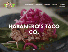Tablet Screenshot of habanerostacos.com